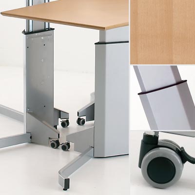  Stand Computer Desk on 100 80cm  X4   Veneer  Sit Stand Desks