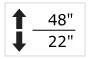 Height range 22"-48"