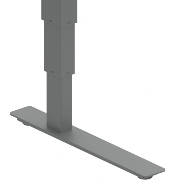 Electric Adjustable Desk | 180x80 cm | Walnut with silver frame