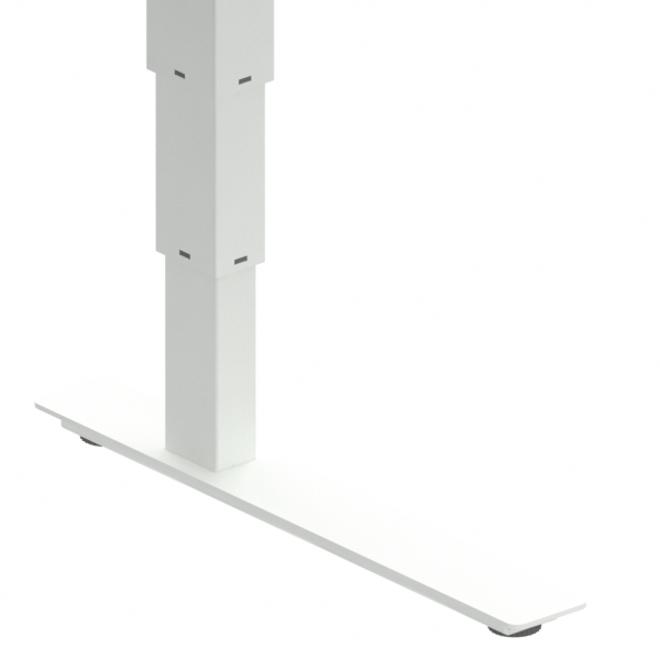Electric Adjustable Desk | 180x180 cm | Walnut with white frame