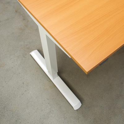 Electric Adjustable Desk | 120x80 cm | Beech with white frame